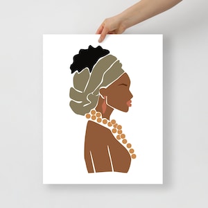 African American Print, Black Woman Wall Art, African Home Décor, Afrocentric Décor, Afro Christmas Gift