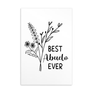 Cartão postal do Abuelo, o melhor cartão do Abuelo de todos os tempos, cartão do Dia dos Pais, cartão de aniversário, Natal do Abuelo, cartão para o Abuelo, avô espanhol
