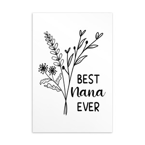 Nana Karte, Beste Nana Ever, Nana Postkarte, Nana Geburtstagskarte, Nana Muttertagskarte, Weihnachtspostkarte
