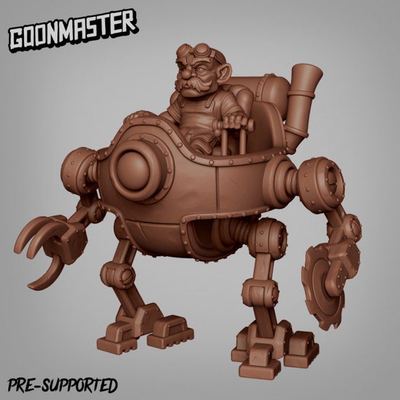 Gnome Mini Mech Miniature D&D Dnd Dungeons and Dragons Etsy