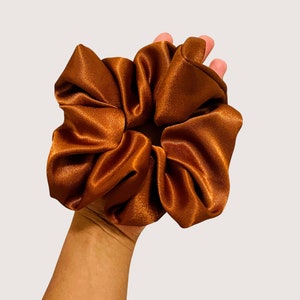 Set of Oversized Silky Satin Scrunchies, XL Scrunchies, Maxi Scrunchies image 7