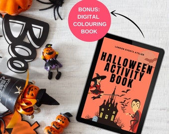 HALLOWEEN ACTIVITY BOOK | Kids Busy book | Printable Kids Games | Printable Puzzles | Halloween Busy Book | Party Games | Kids Activities