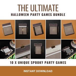 The ULTIMATE HALLOWEEN GAMES Bundle | Kid&#39;s Halloween Activities | Halloween Games | Party Games | 2022 Halloween Party Games | Spooky Games