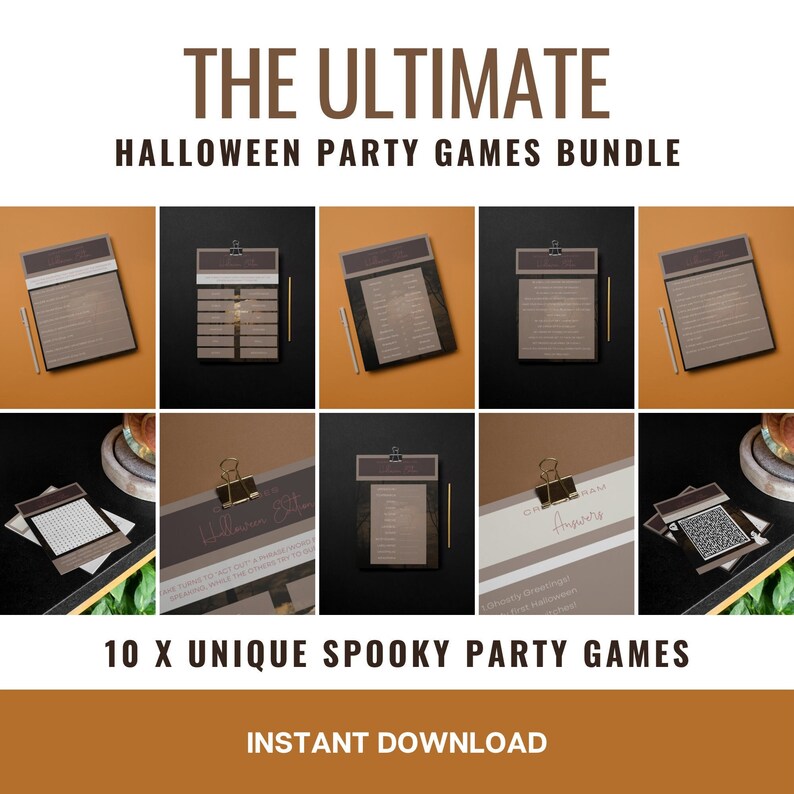 The Ultimate Halloween party games Bundle, Kids Halloween Activities, Halloween Games, Party Games, Adult Halloween Party Games, Halloween charades, Halloween trivia, Halloween kids games, Halloween adults game