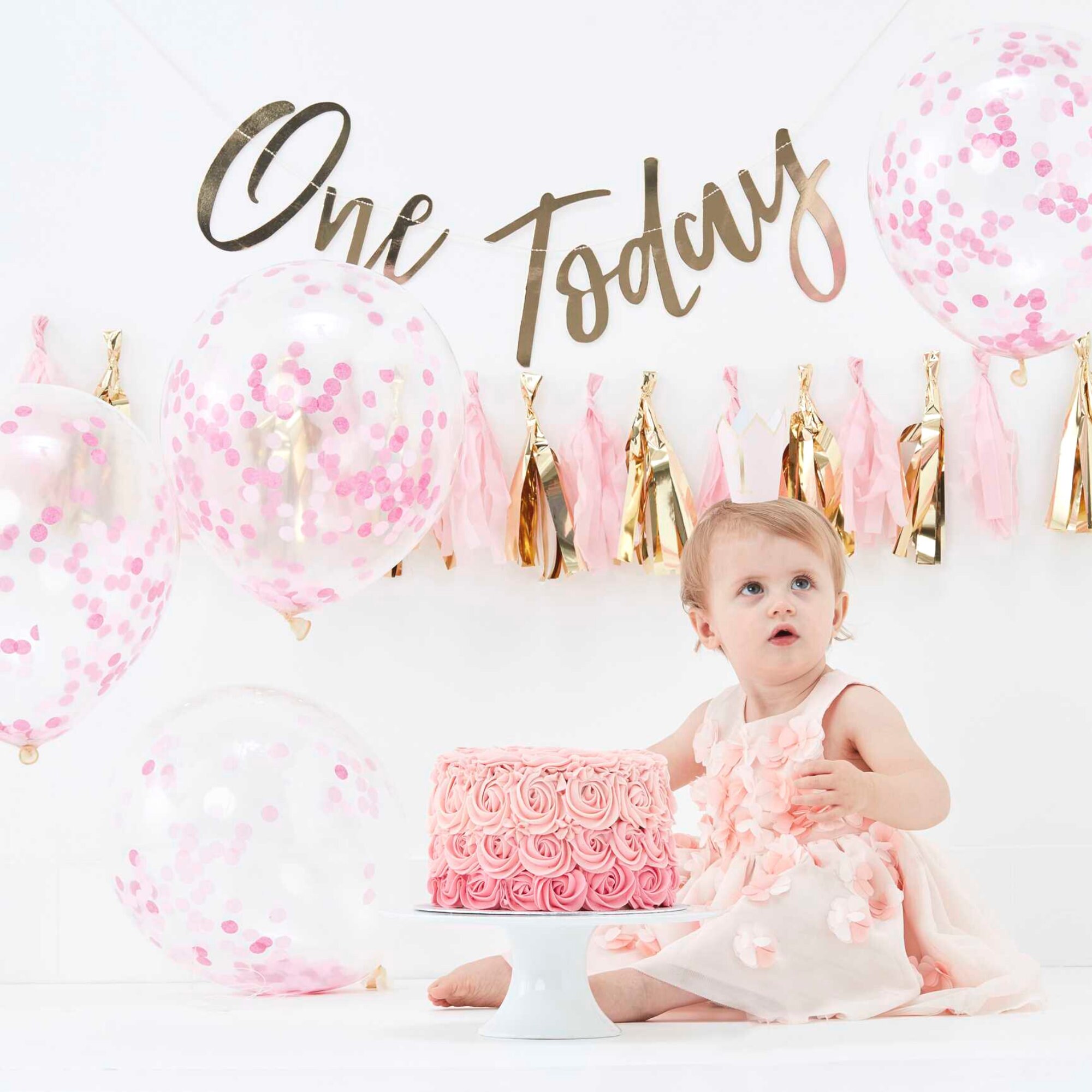 One Today Pink 1st Birthday Kit Diy 1st Birthday Etsy