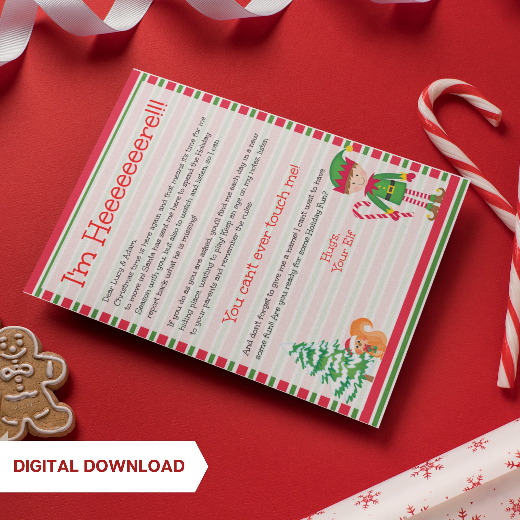 PERSONALIZED ELF LETTER Kids Christmas Elf Arrival Letter Etsy UK