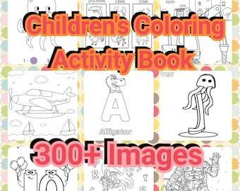 Children's Coloring Activity Book