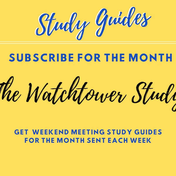 MAY 2024 SUBSCRIPTION WATCHTOWER Study Workbook -  Meetings, Personal Study, homeschool, Worksheets for kids, teens, adults