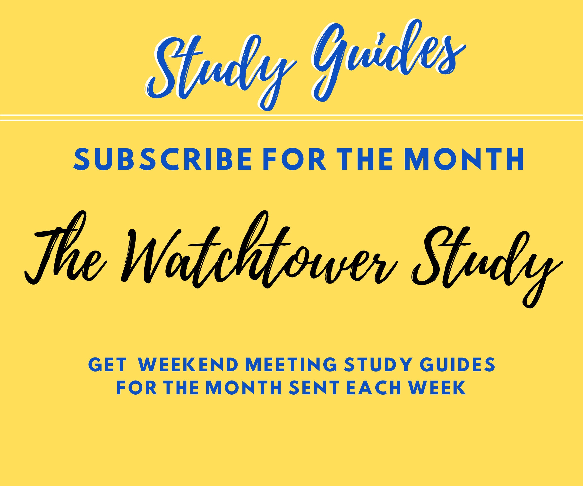 MARCH 2025 SUBSCRIPTION WATCHTOWER Study Workbook Meetings, Personal