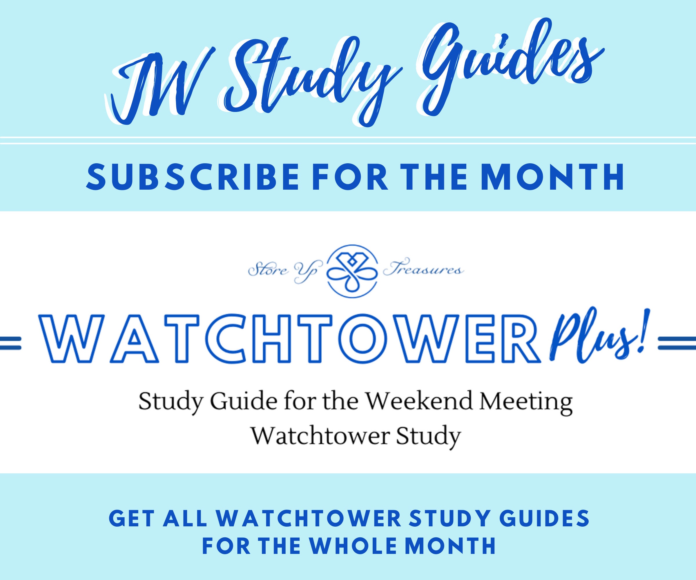 june subscription watchtower study workbook jw meetings etsy
