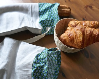 Sacs à baguettes, pain et viennoiseries en lin et coton