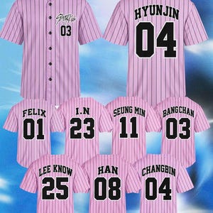 Stray Kids Dominate Baseball Jersey - Etsy