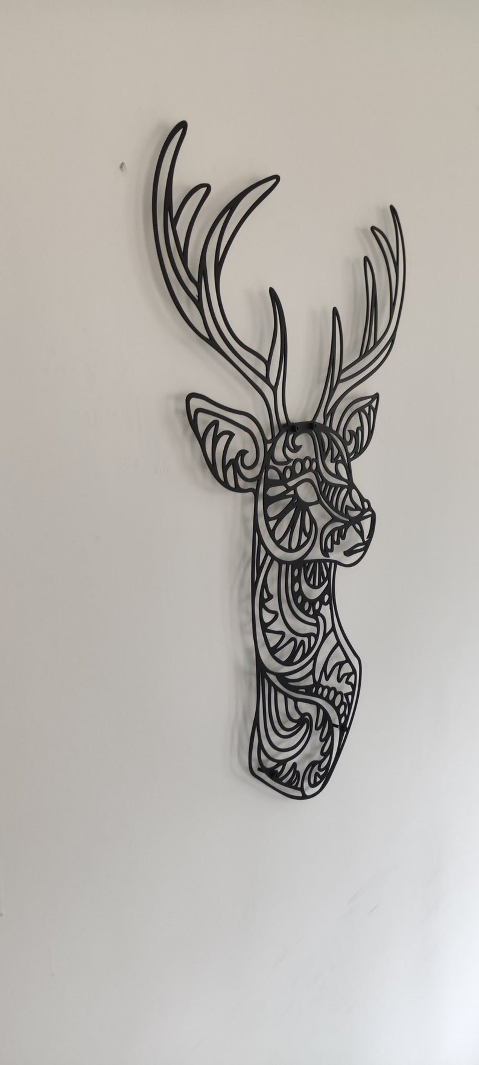 Deer Metal Wall Decor Metal Wall Art Deer Wall Art Deer Etsy