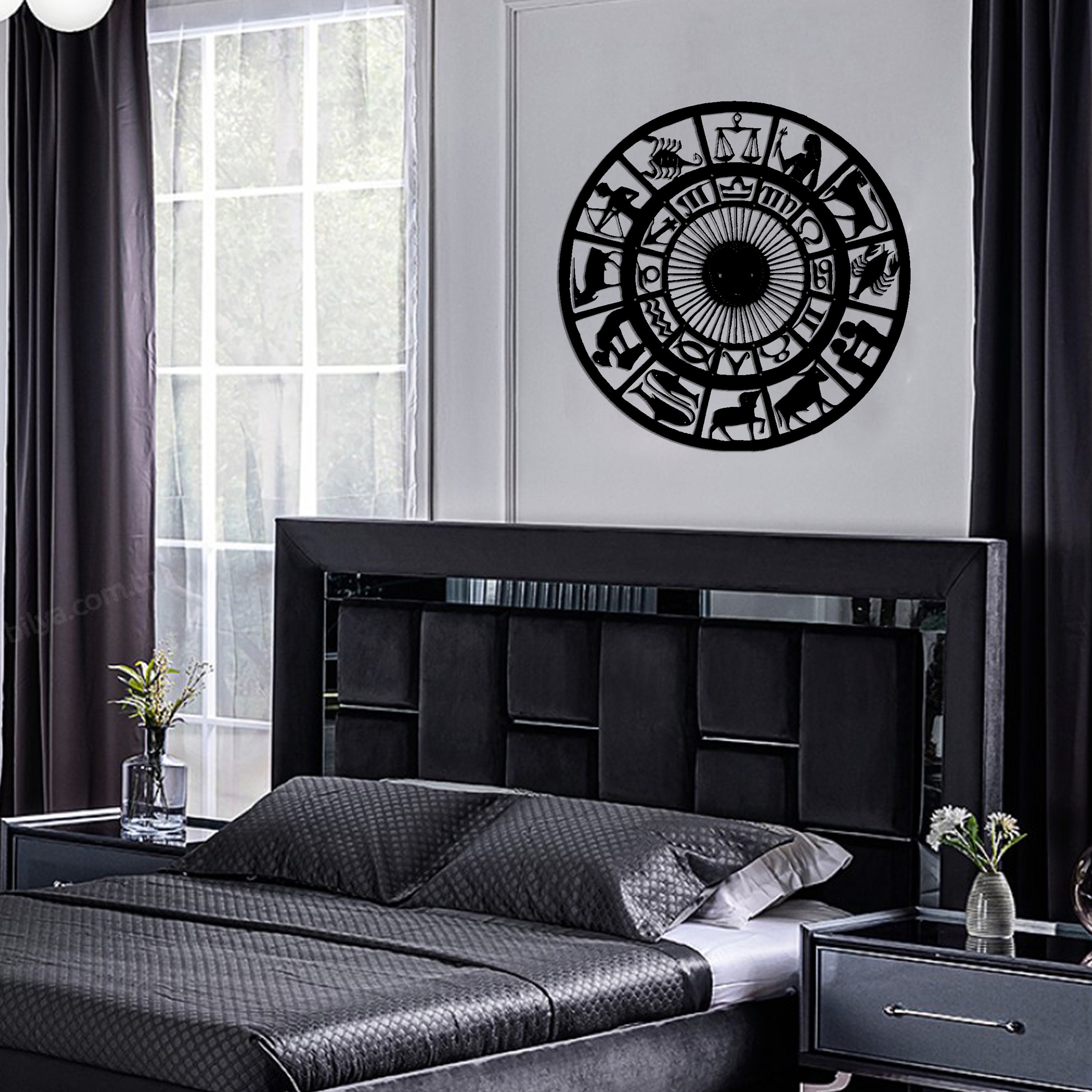 Zodiac Sign Horoscope Wall Decor Metal Wall Art Housewarming Etsy