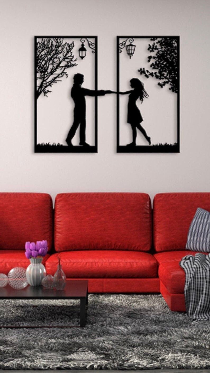 Love Metal Wall Art Metal Wall Decor Love Wall Decor Large Etsy