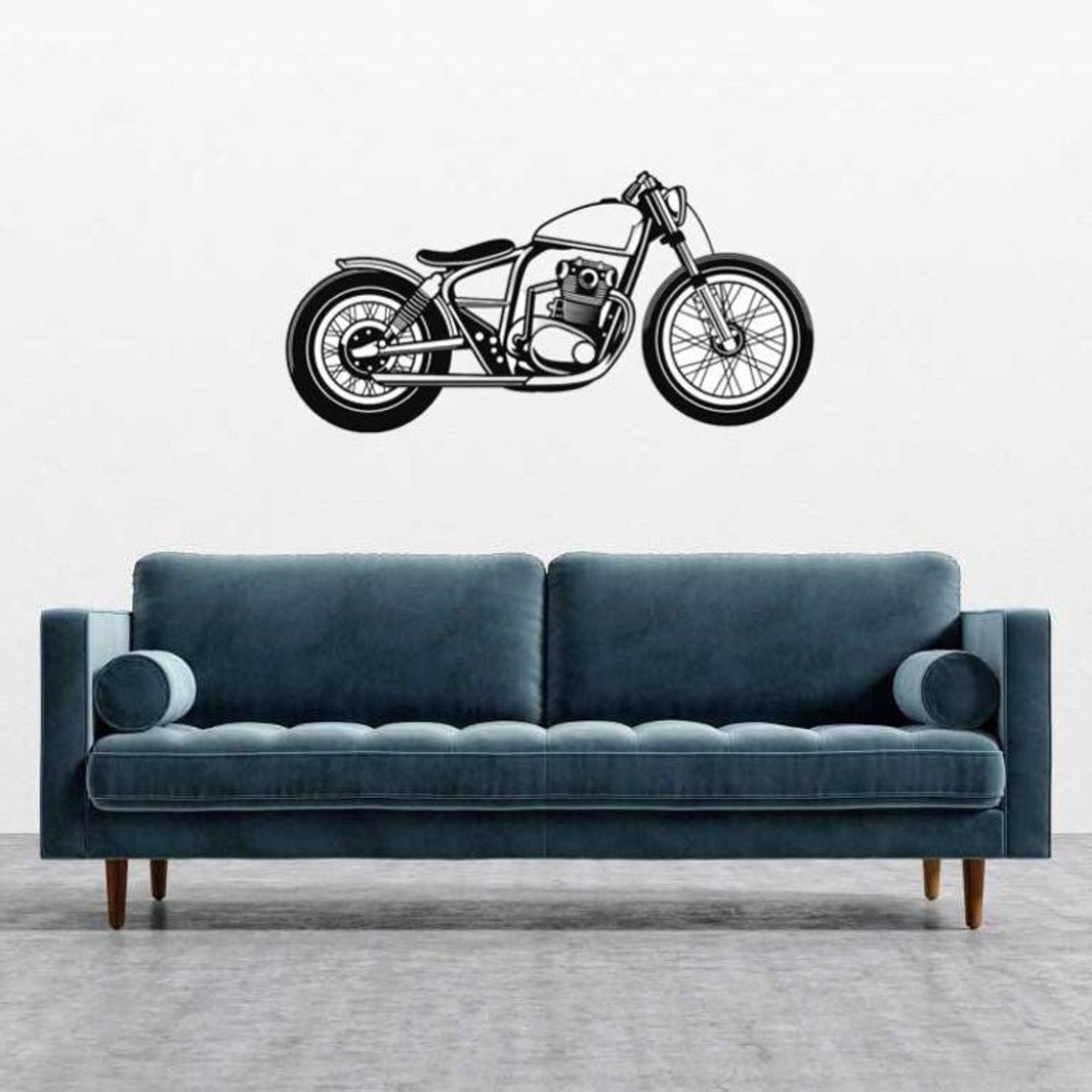 Large Metal Motorcycle Wall Art Biker Art CHOPPER Sign Etsy