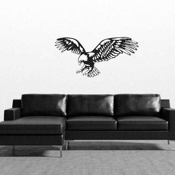 Large Eagle Metal Wall Art Eagle Wall Decor Metal Wall Etsy