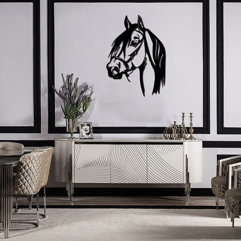 Horse Head Wall Art Metal Wall Decor Metal Wall Hangings Etsy