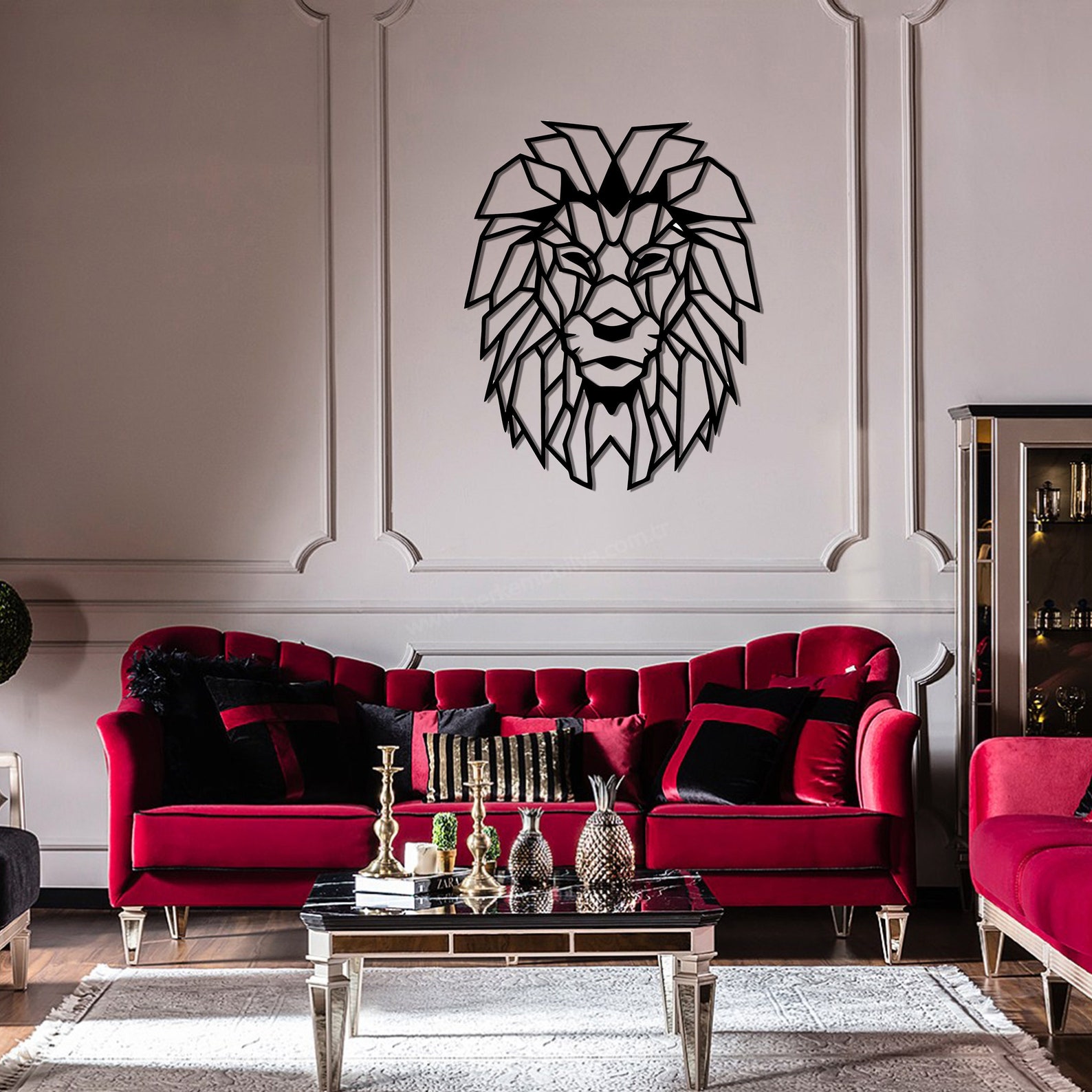 Lion Head Metal Wall Art Metal Wall Sign Metal Wall Etsy