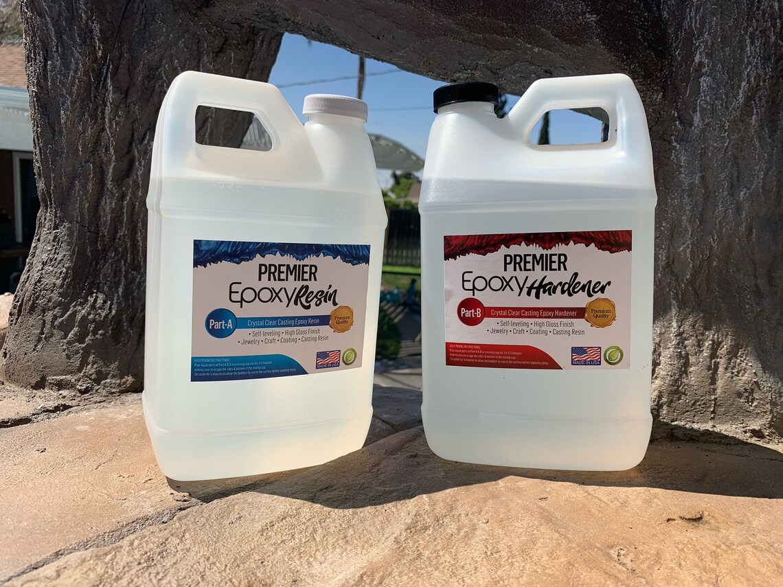 Premier Epoxy Resin 1 Gallon Kit Part A & Part B Clear Etsy
