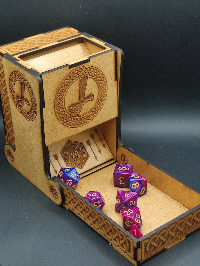 Dice Tower Dice Tower Dice Box Foldable Laser Cut File SVG. Etsy