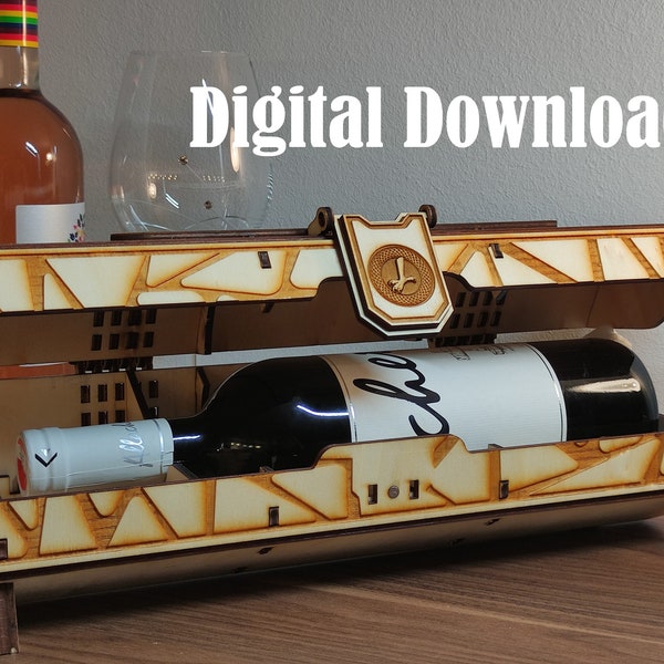 Vector File, wooden box 4 mm, laser file svg., wine box hexagonal; Wine Box Honeycomp / Hex; Digital Download