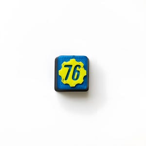 Fallout 76 Inspired Keycap for Cherry MX Mechanical Keyboards - 3D Printed PLA