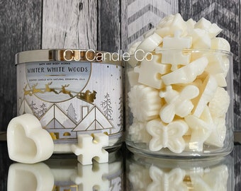 Winter White Woods — Bath & Body Works Candle Wax Melts | Handmade BBW Wax Melts | Perfect gift for Mom, Sister, Best Friend, Wedding Favors