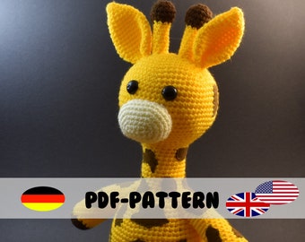 Charlotte la girafe • Patron au crochet • Fichier PDF Amigurumi [Allemand Anglais]