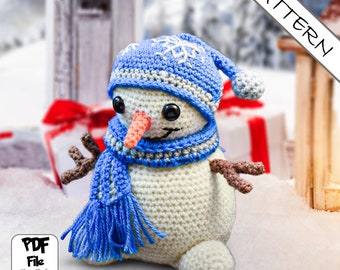 Björn the Snowman • Crochet Pattern • Amigurumi PDF File [GERMAN and ENGLISH]