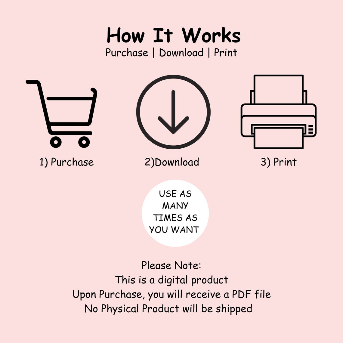 Printable to Do List Checklist Don't Forget List Grocery List PDF ...