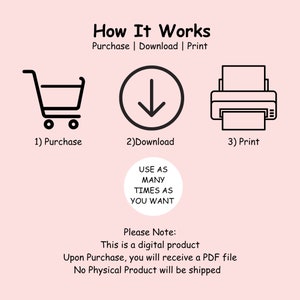 Printable to Do List Checklist Don't Forget List Grocery List PDF ...