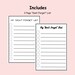 Printable to Do List Checklist Don't Forget List Grocery List PDF ...