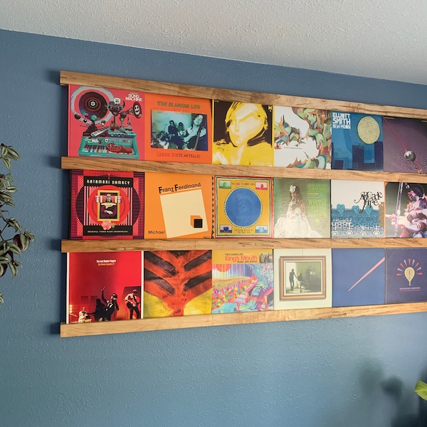 Floating Vinyl Record Shelf Etsy