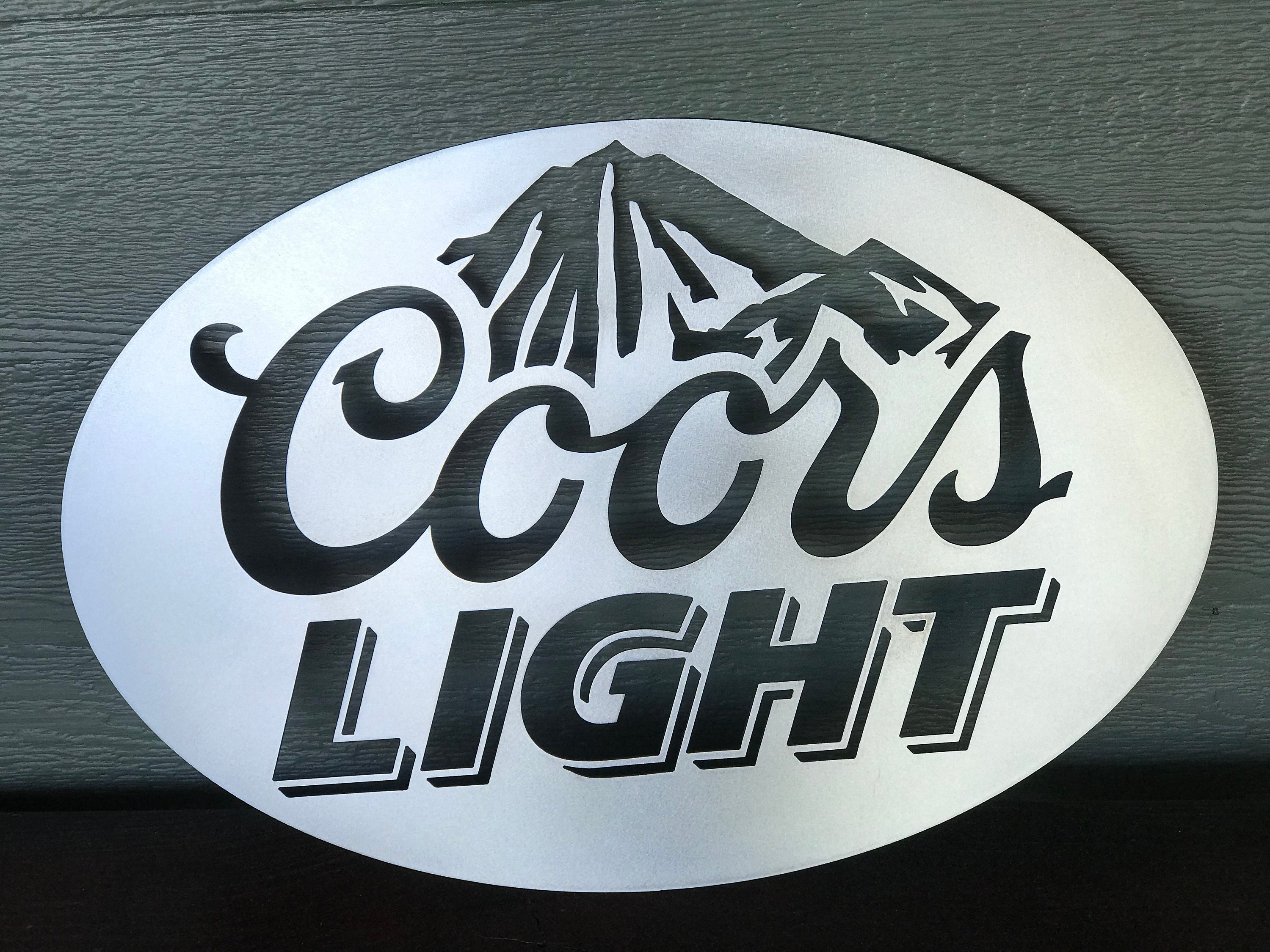 Coors Light / Beer / Blue Mountains / Metal Art / Christmas / Dad