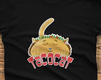 Tacocat, Camiseta engraçada, Cinco de Mayo, Taco, Camisa Cinco, Camiseta Cinco de Mayo, Festa de Cinco de Mayo, Gato