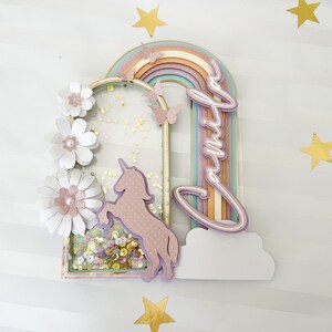 Rainbow Shaker, Cake topper SVG and studio, Do It Paper, Cutting files for Cricut Machine - Silhouette image 5