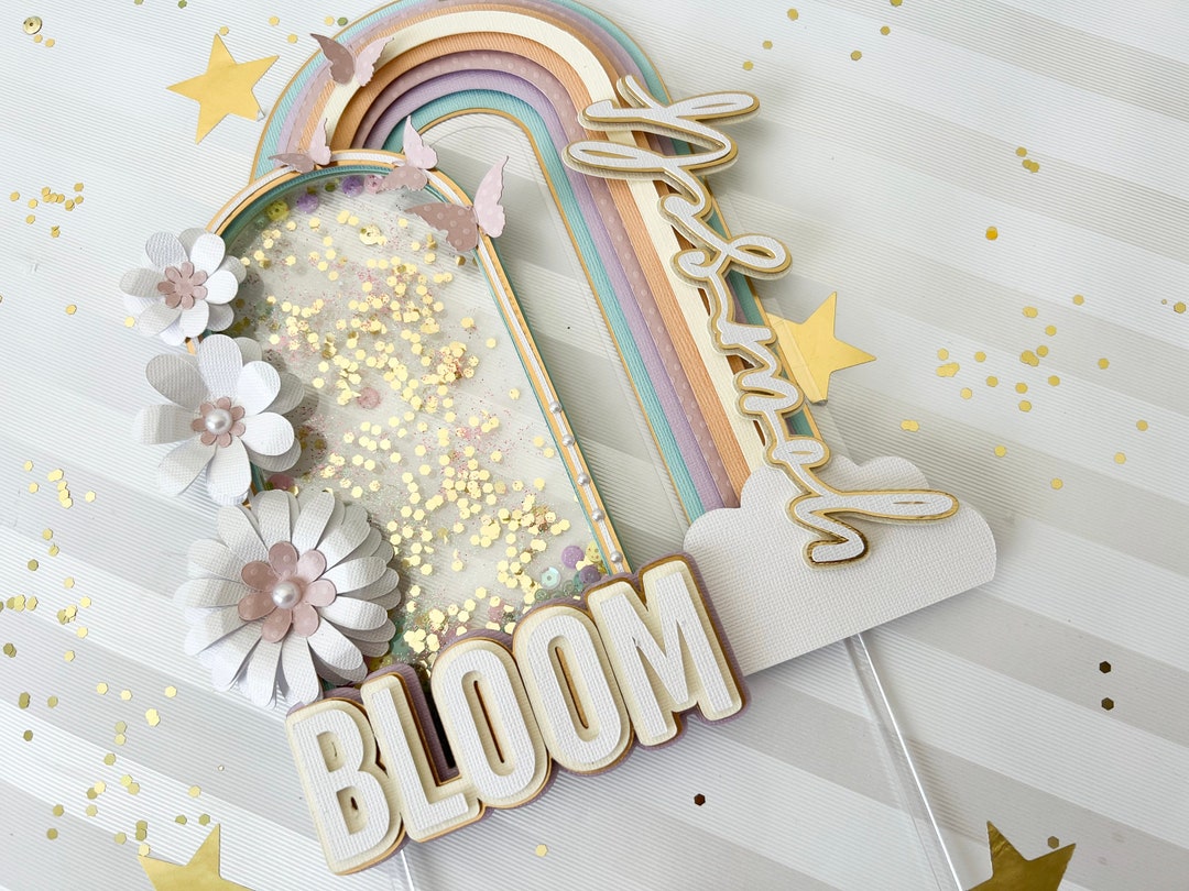 Rainbow Shaker, Cake Topper SVG and Studio, Do It Paper, Cutting Files
