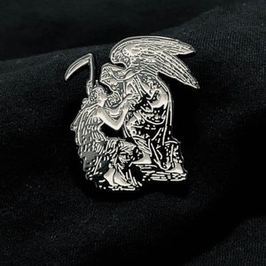Angel of Death pin - soft enamel