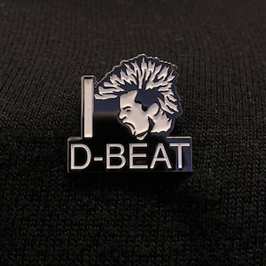 Discharge punk pin - soft enamel