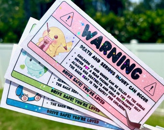 Air Bag Warning Sticker - Car Visor Label Cover For Personalization and Safety