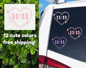 Holographic Angel Number Decal | Custom Spiritual Vinyl Sticker