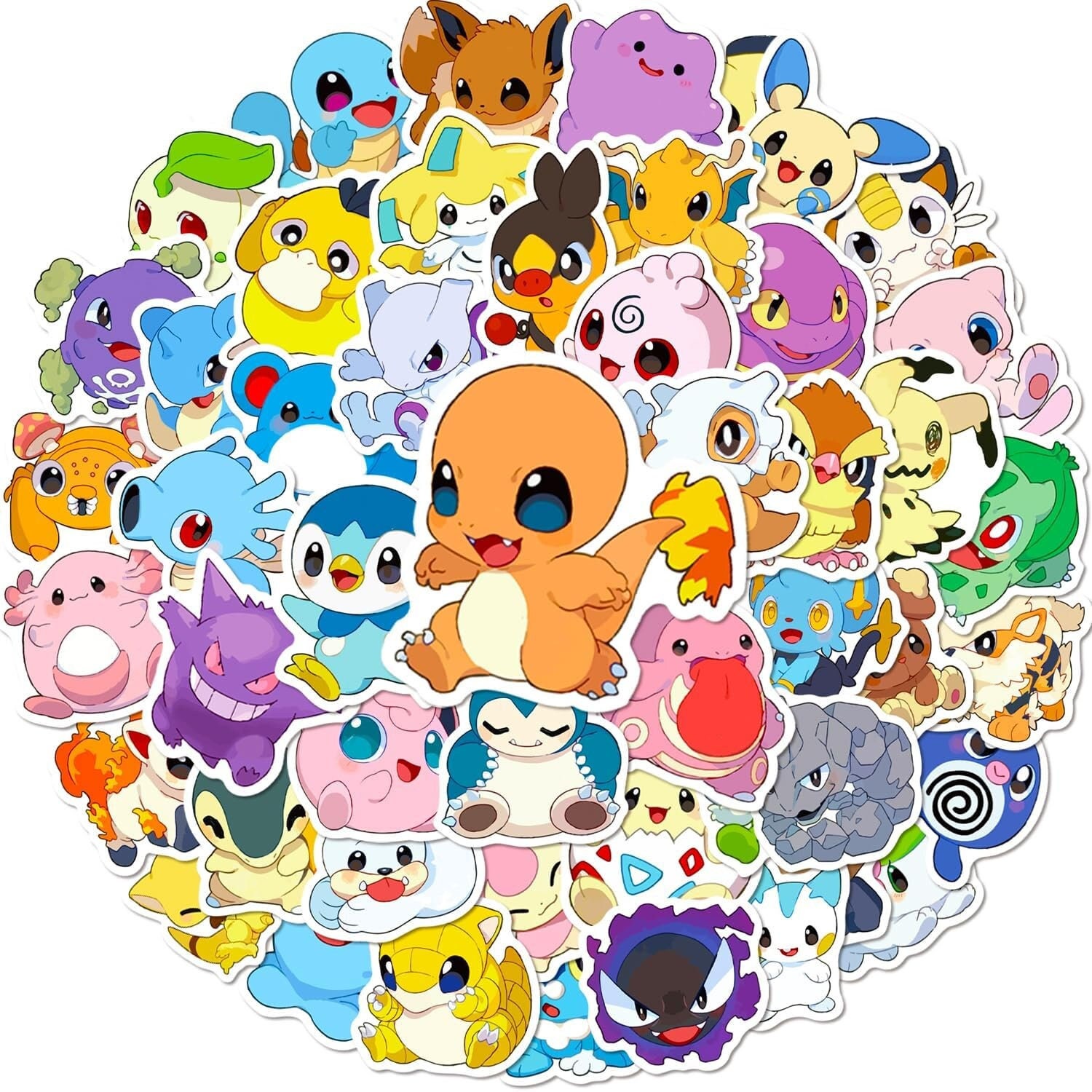 Cute Kawaii Chibi Pokemon 50 Stickers. -  Portugal