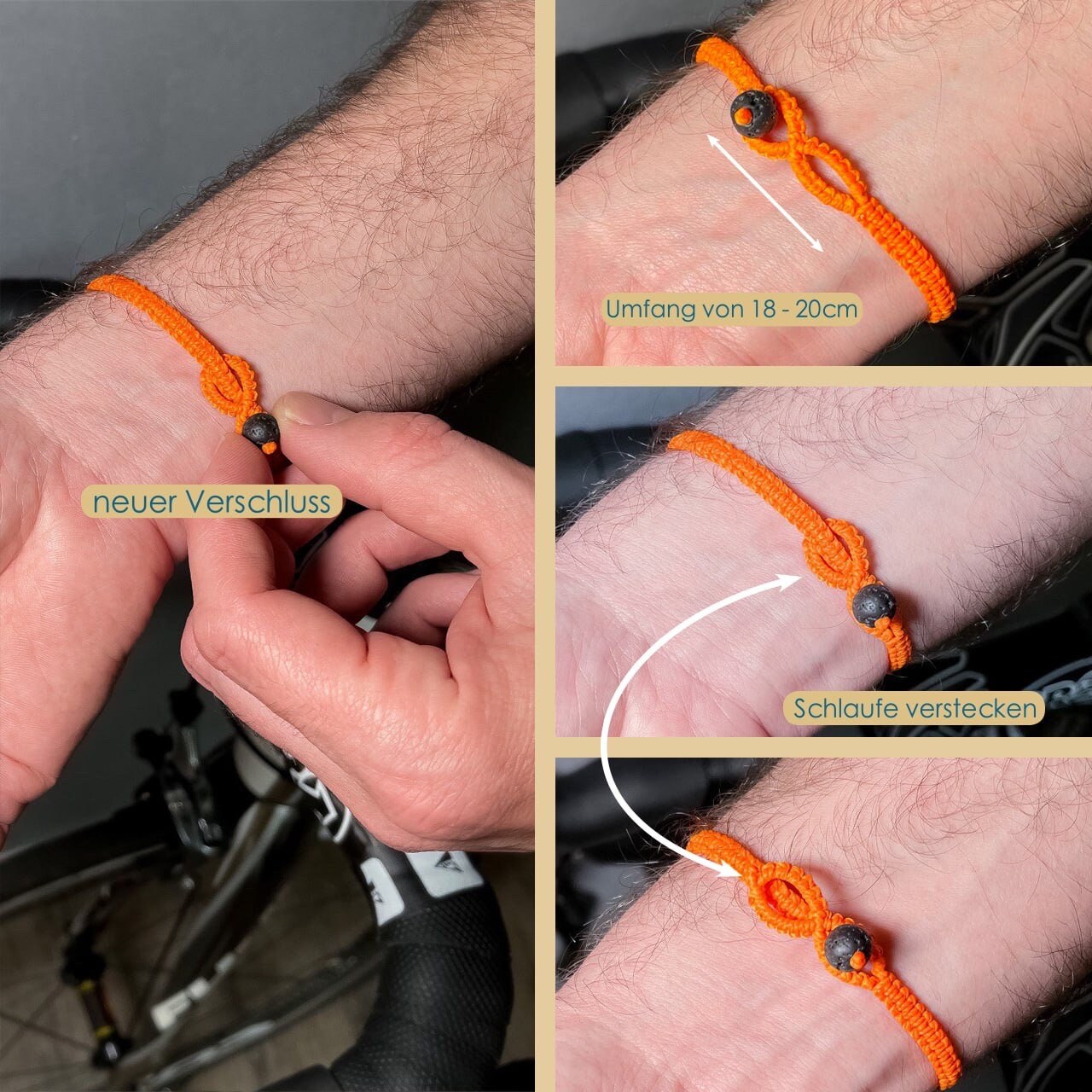 Edelstahl Armband Für Herren – Biker Armband 10 Mm Breit, Fahrradkettendesign