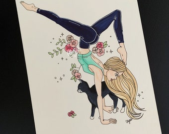 Yoga Woman Giclee Art Print “Resilience”