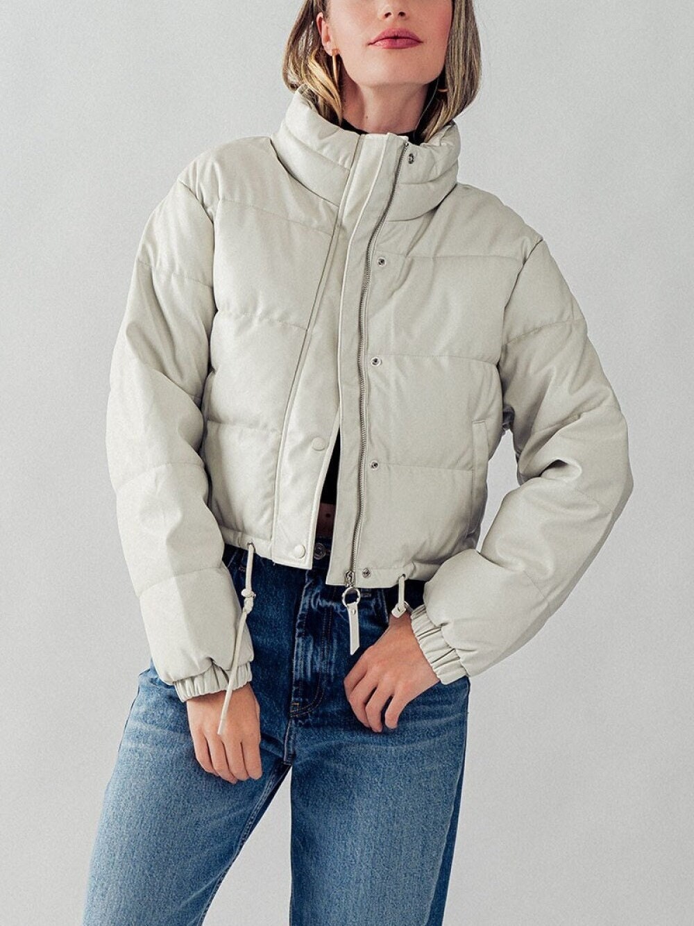URBAN REPUBLIC Boys' Texture Faux Leather Jacket Patch Pocket Sleeve