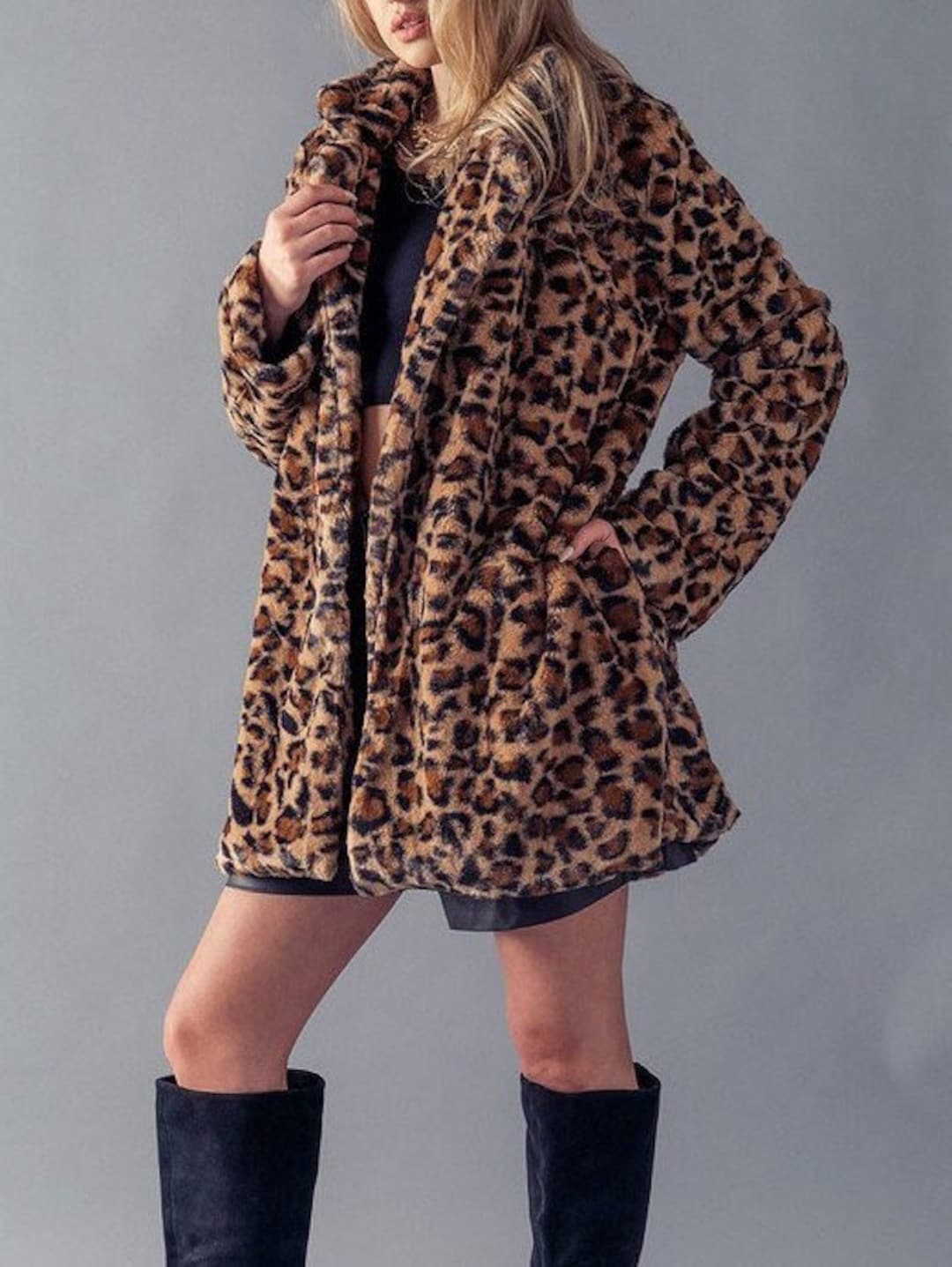 Animal print coat next outlet