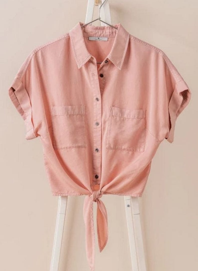 Tencel Button Front Jacket main image 0