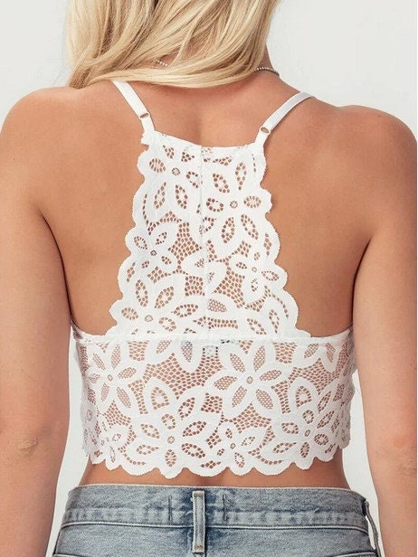 Lace Bralette, Cami Crop Top Stylish and Versatile Summer
