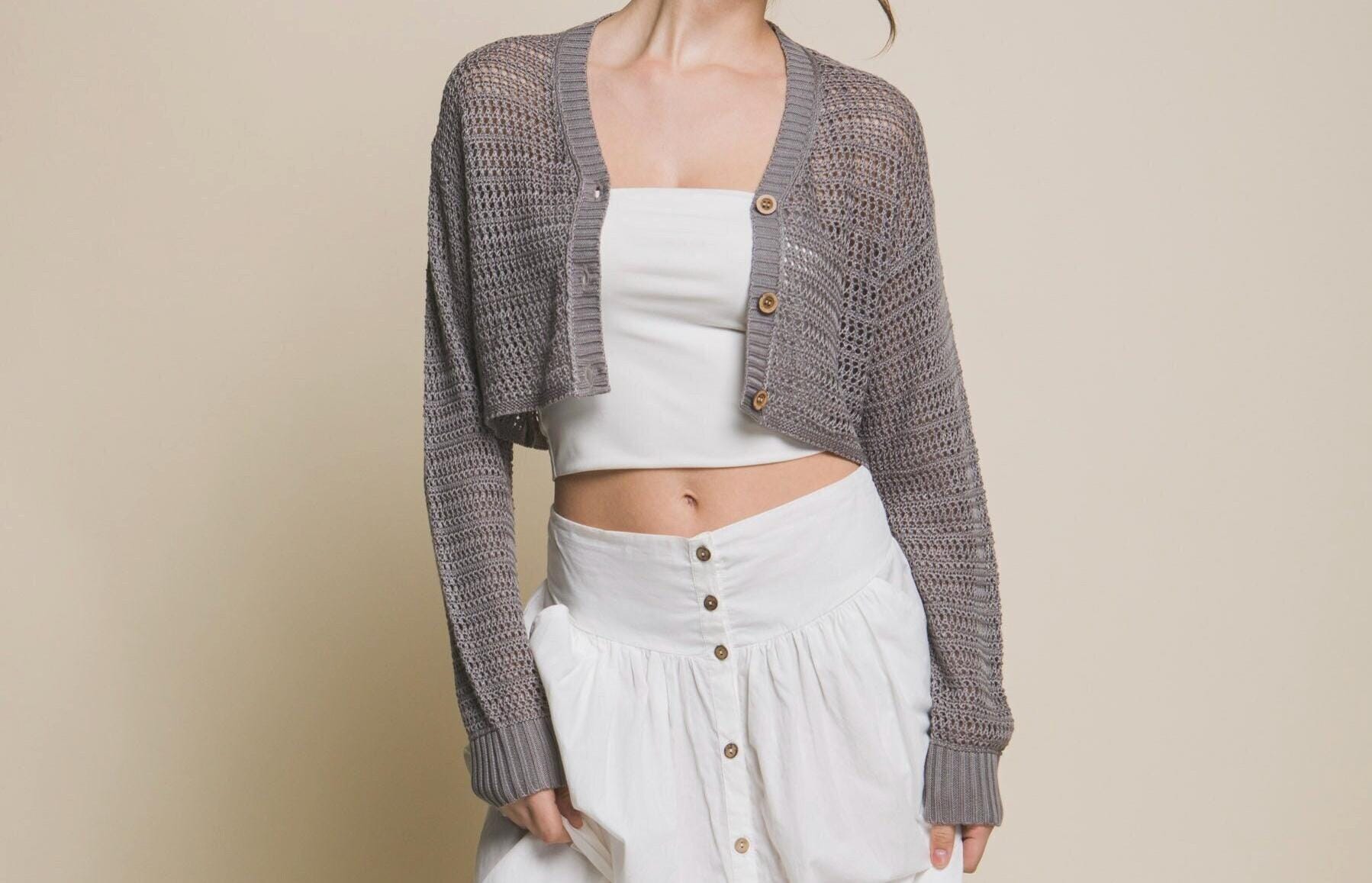 See Through Cardigan - Etsy